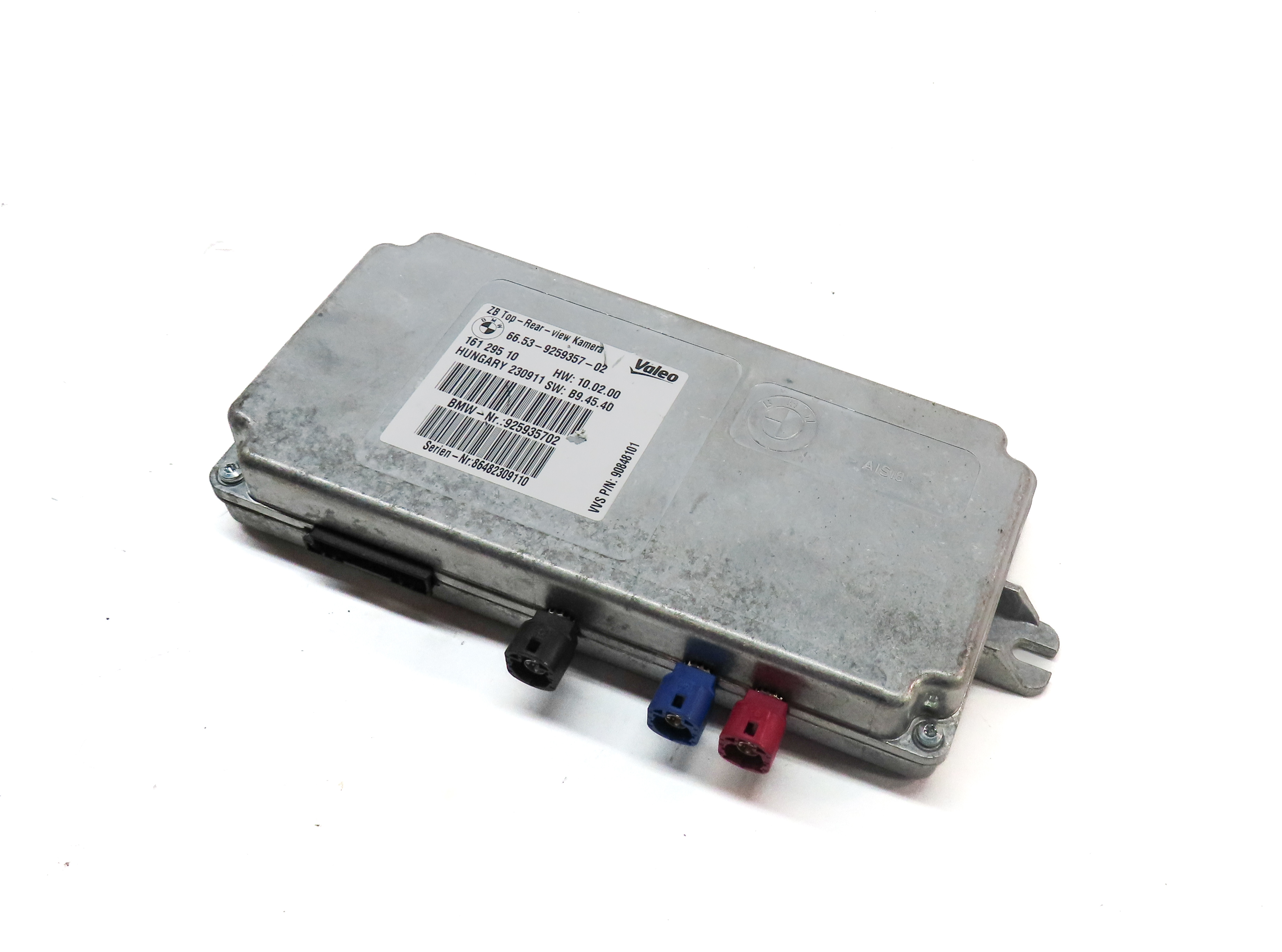 2012 BMW X5 (E70) TOP SIDE VIEW REARVIEW CAMERA CONTROL MODULE — exact item pictured